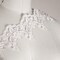 1 Yard White Hawaiian Flower Bridal Lace Trim Floral Design for Wedding